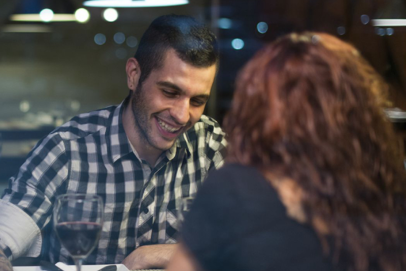 Happy Speed Dating Couple Meeting In Inland Empire